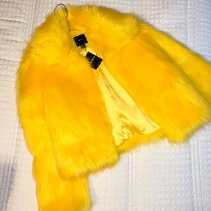 Yellow Fluffy Jacket